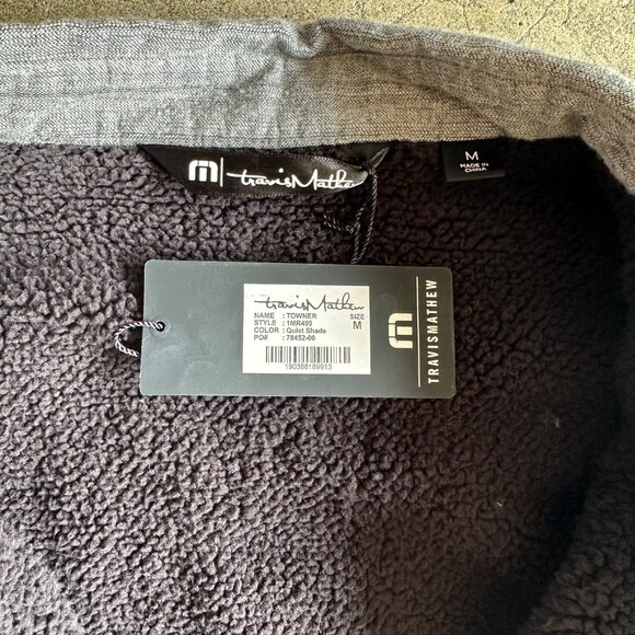 Travis Mathew Towner Sherpa Lined Shirt Jacket - Picture 3 of 4